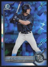 2022 Bowman Draft Sapphire Edition #BDC-158 Dru Baker