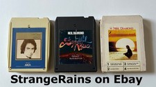 NEIL DIAMOND -  Lot of Three 8 Track Tapes ALL REFURBISHED  PLAY TESTED