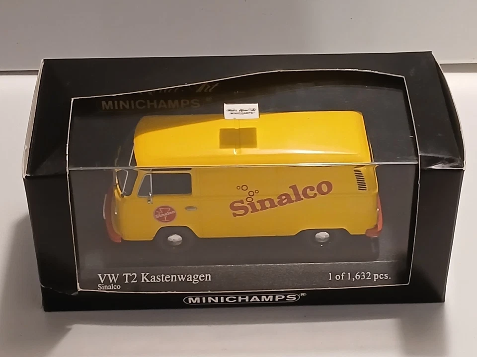 Minichamps Volkswagen VW T2 Kastenwagen 1972 Sinalco 1:43 gelb 400053061  OVP