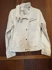 Vintage Woman  s Adidas Safety Jacket White Size L / 12 UK Gently Used