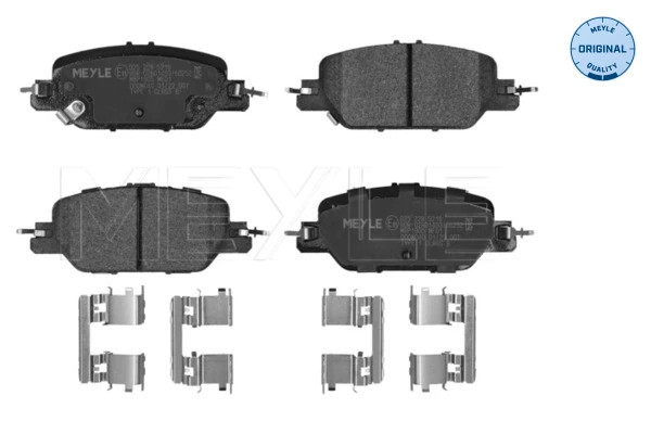 Plaquettes de frein Meyle silencieuses et sans poussière pour étrier OE 43022-TLA