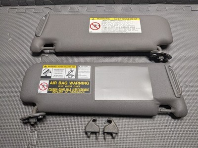 2003-2009 Toyota 4Runner GRAY Sun Visor Shade PAIR Sunvisors with Mirrors