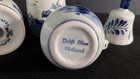 VINTAGE SMALL HAND PAINTED DELFT BLUE WINDMILL SCENE Salt & Pepper, Pitcher Bell — photo 8
