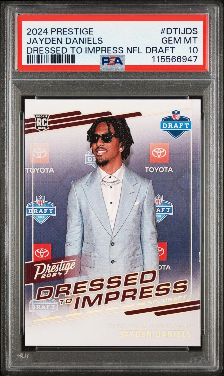 Jayden Daniels Panini Prestige Dressed to Impress NFL Draft #DTIJDS Base