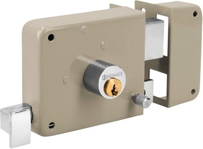   Truper 43583 / CS-70DB - Right Rim, Deadbolt Rim Door Lock Set, Standard Key  