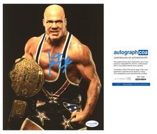 KURT ANGLE SIGNED WWE WRESTLER 8x10 PHOTO - ACOA COA KURT ANGLE SIGNED WWE WRESTLER 8x10 PHOTO - ACOA COA
