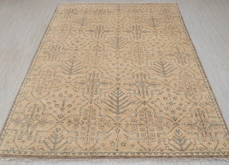 Vintage Turkish Oushak Rug Hand Knotted 6X9 7X10 8x10 9x12 10x14 12X15 Area Rugs - Image 3 of 4