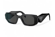 PRADA PR 17WS 1AB5SO Black Dark Grey Lens UNISEX Sunglasses AUTHENTIC NEW