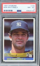 1984 Donruss Don Mattingly Future HOF ROOKIE RC #248 PSA 8 NM-MT