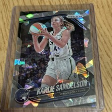 Karlie Samuelson 2025 Panini Prizm WNBA ICE PRIZM Card #102 MINNESOTA LYNX