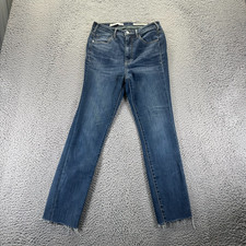 Anthropologie Pilcro Letterpress Superscript Jeans Women 27x27 Blue Denim Skinny