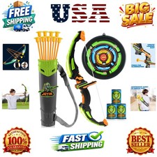 Kids Bow and Arrow Set with LED Flash Lights, Outdoor Archery Set Toy Gift fo...