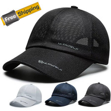 Summer Mesh Baseball Cap Adjustable Breathable Men's Women's Outdoor Dad Hat