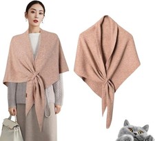 Women's Solid Color Shawl Wraps for Women Comfortable Knitted Sweater Shawl