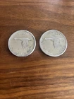 2X Canada silver dollar flying goose 1867-1967