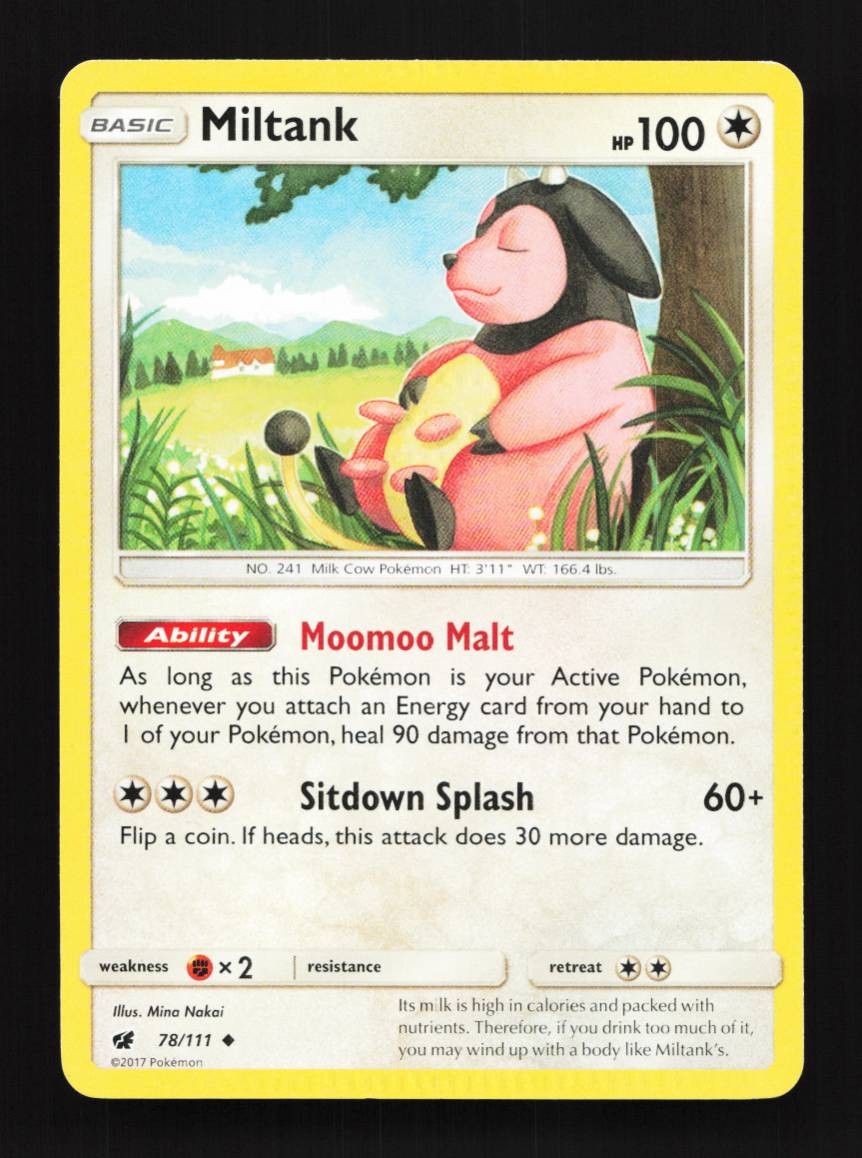 Miltank 78/111 LP Crimson Invasion English Pokemon Card TCG