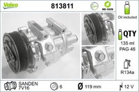 Valeo 813811 Kompressor FüR Klimaanlage Klimakompressor Kompressor Klima