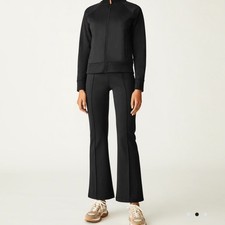 Tory Burch Double Knit Flare Track Pants
