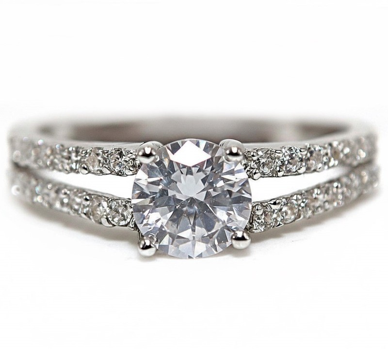 1CT Heat Treated Moissanite 925 Sterling Silver Ring Jewelry Sz 7 NF1-7