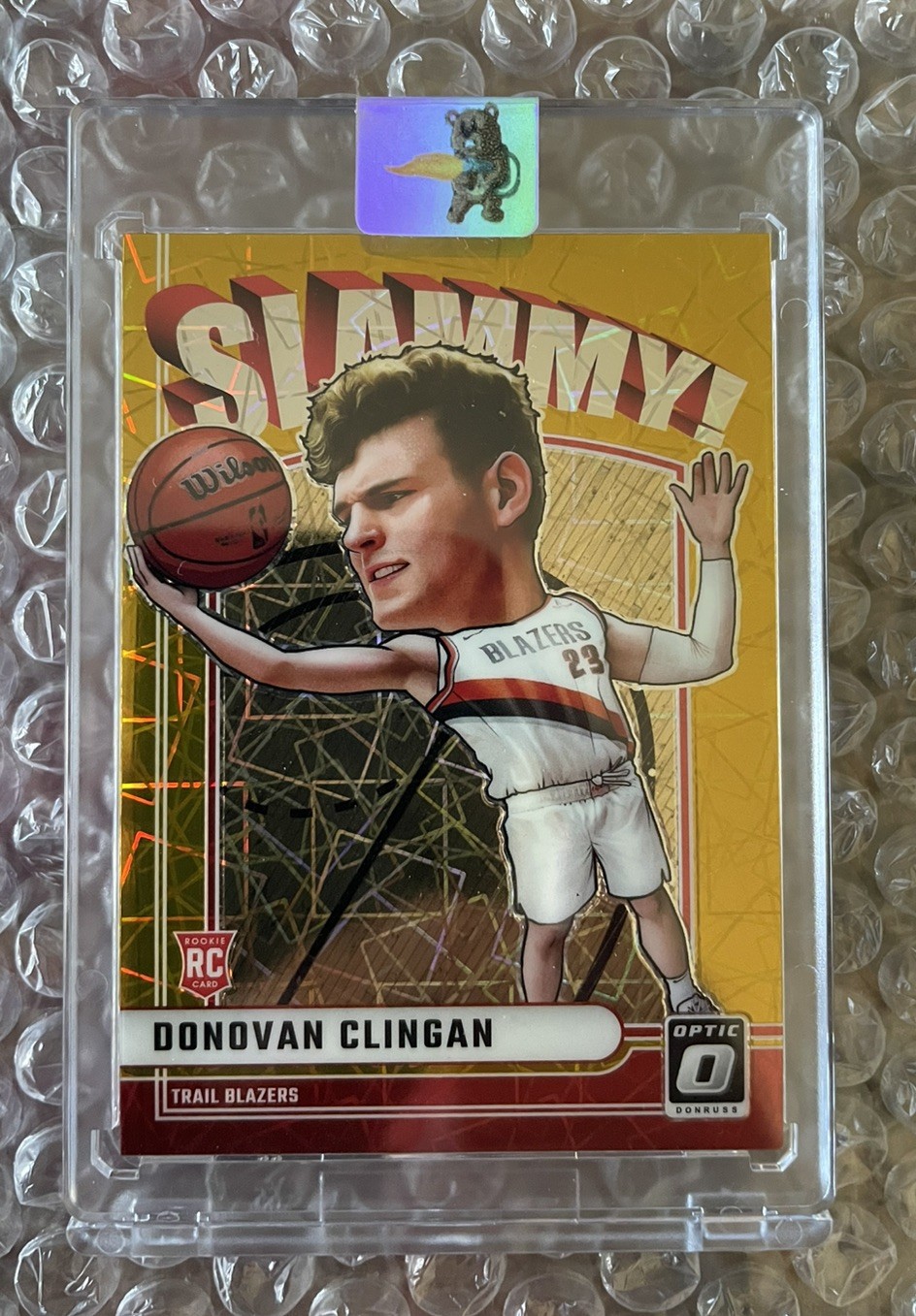 2024 PANINI DONRUSS OPTIC SLAMMY! GOLD #16 DONOVAN CLINGAN ROOKIE RC 1/10!