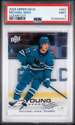 Michael Misa [Clear Cut] #487 2025 Upper Deck Series 2 card