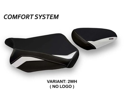 Seat saddle cover Teheran Comfort Sys White TPZ SUZUKI GSX R 750 2011 2020 11M