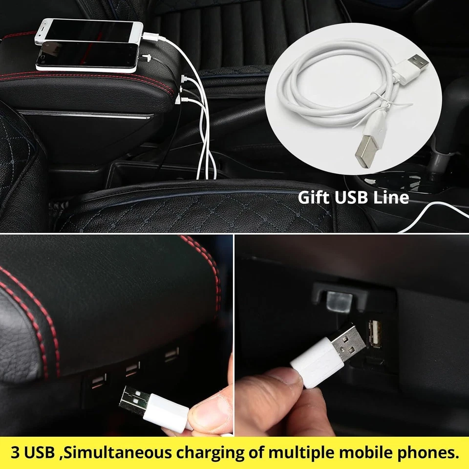 Caja de almacenamiento consola organizadora central reposabrazos para Mitsubishi Attrage Mirage Foto 4 de 4