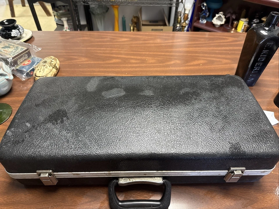 Braçadeira GE vintage amperímetro medidor de corrente CA testador estilo panqueca com estojo - Imagem 2 de 2