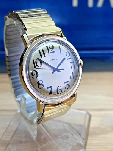 Vintage 1979 Timex Mercury - Gold Dial Windup Watch - Great Price