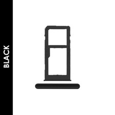 Sim Card Tray Slot Replacement for Samsung Galaxy A60 A606 2019 - Black