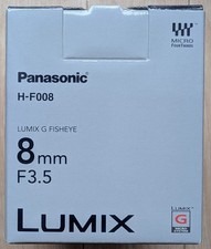 Panasonic H-F008 LUMIX G FISHEYE 8mm/F3.5 G Series Fisheye Lens Micro Four Third