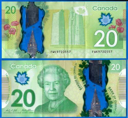 Canada 20 Dollars 2012 Prefix FWK Monument Flower Queen Free Shipping World - Picture 1 of 3