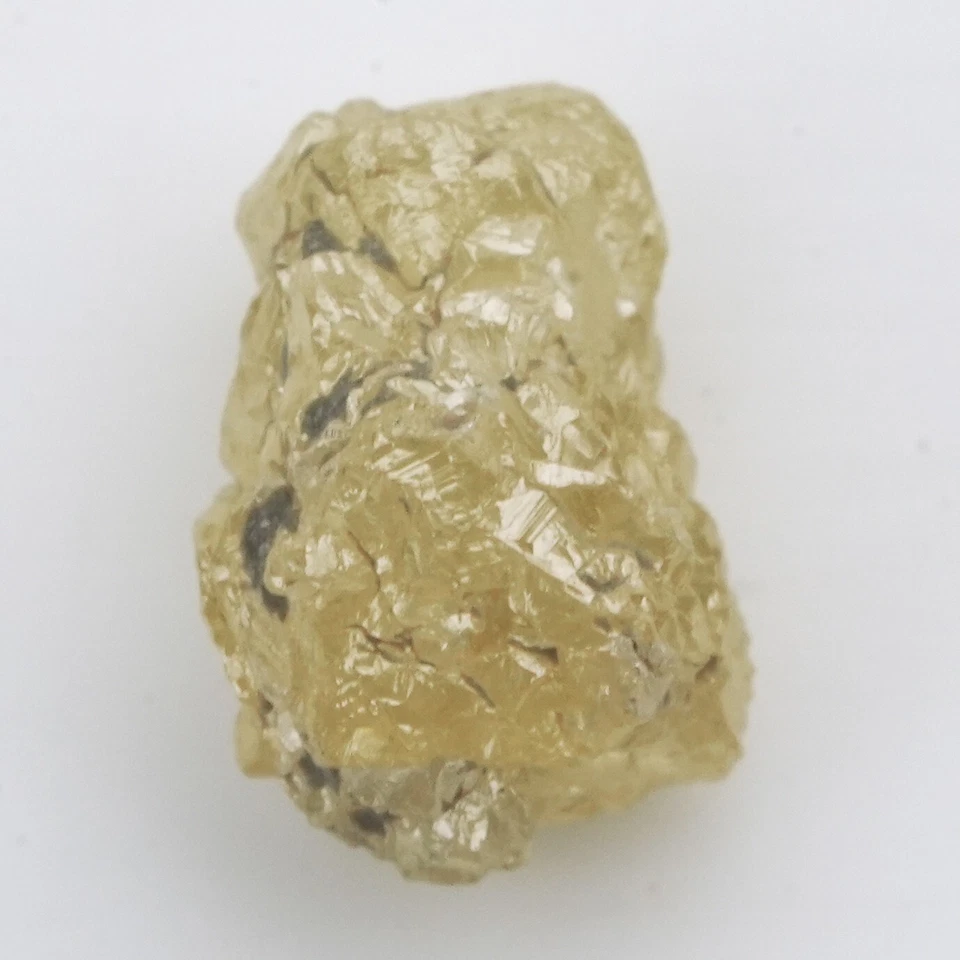 0.97 Carat Round Rough Uncut Natural Loose unpolished Real A1 Raw Yellow Diamond - Image 4 of 4