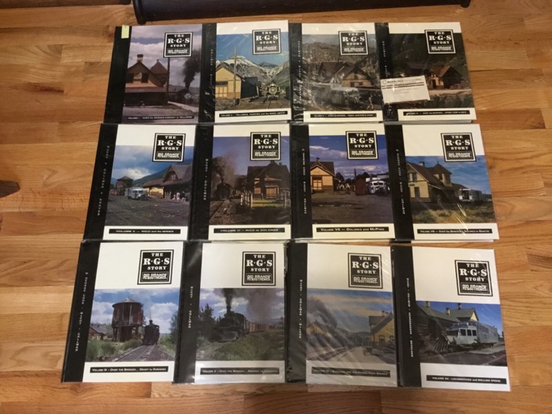 THE RGS STORY COMPLETE I-XII 12 VOL SET  Rio Grande Southern RR SIGNED Book Lot