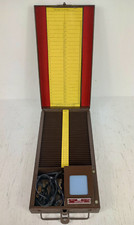 Vintage 1946 Fodeco Metal Slide Viewer Storage Box Plug in