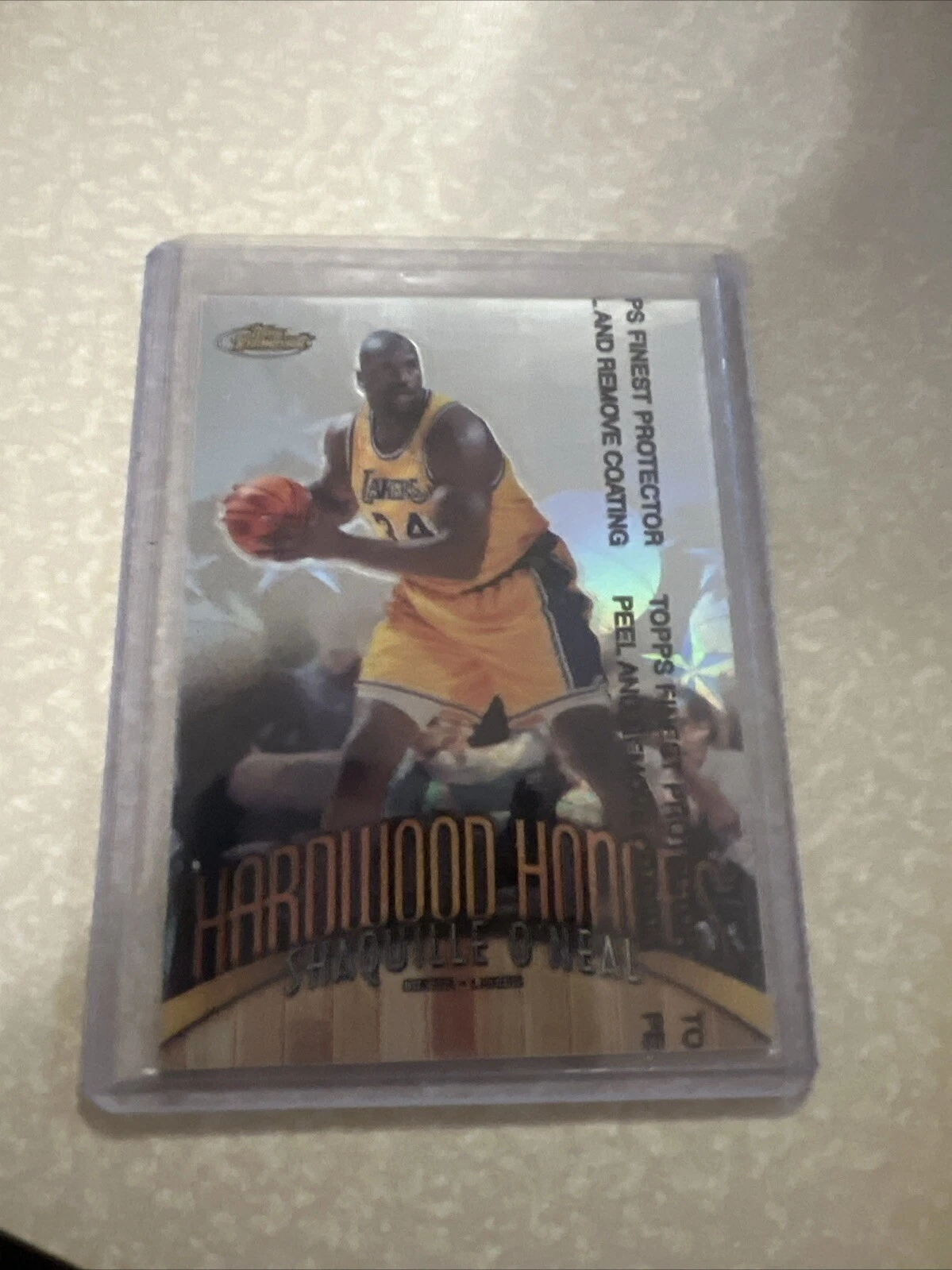 SHAQUILLE O'NEAL - 1998 Finest Hardwood Honors #H2  W/Coating Lakers