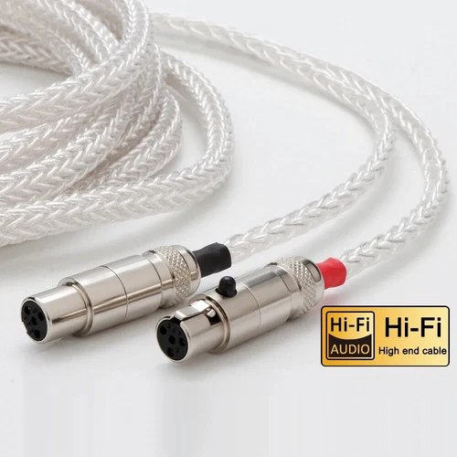 HiFi 16 Kerne reines Silber 4 Pin XLR symmetrisches Kabel für Audeze LCD-2 LCD-3 LCD-4 LCD - Bild 7 von 7