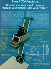 Durst  - A-300 Enlarger - Original Magazine Ad -