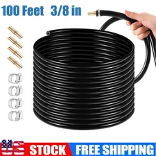 3/8 Inch PVC Self Sinking Aeration Hose,100 Feet Weighted Tubing for Pond Garden