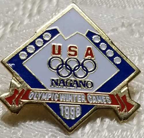Olympische Winterspiele 1998 USA Nagano Skifahren Ski Pin Revers Souvenir Reise - Bild 7 von 12