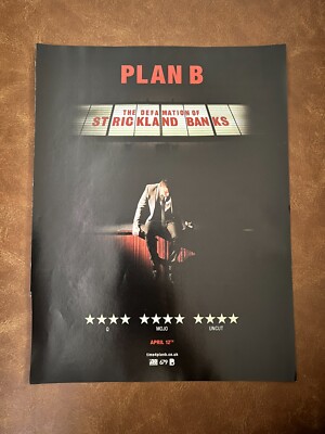 2x PLAN B DEFAMATION STRICKLAND BANKS | 2010 Q Magazine album ad and review