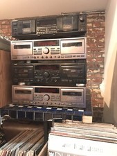 JVC dual Cassette Tape Deck TD-W317 Tested  Working