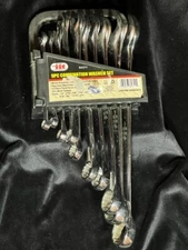 New IIT Illinois industrial Tool 84311 SAE COMBINATION WRENCH 9 piece set