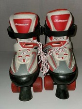 Schwinn Youth Roller Skates Red White Black Adjustable Size 1-4 Boys Girls