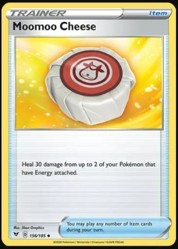 Pokemon : SWSH VIVID VOLTAGE MOOMOO CHEESE 156/185 UNCOMMON