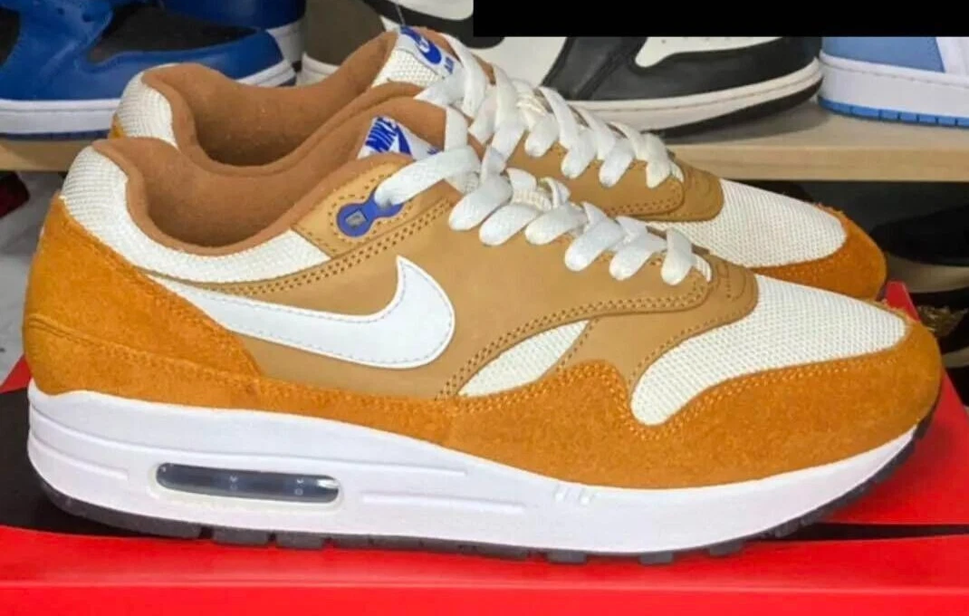Nike Air Max 1 Premium Retro Dark Curry True White 908366-700 US8 No Box VG