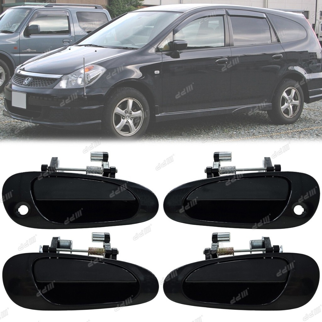 Outside Exterior Door Handle Black Fits Honda Stream RN1 RN2 RN3