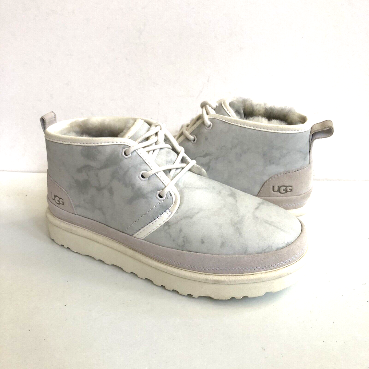 UGG Neumel Extra Butter Marble Suede Boots UGG X EXTRA BUTTER MEN NEUMEL MARBLE WHITE LEATHER SHOE US 9  main image 4