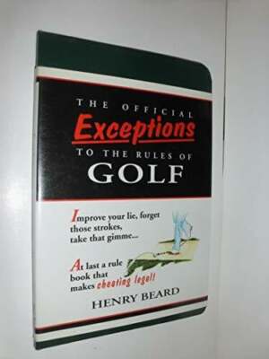 The Official Exceptions to the Rules of Golf Buch Villard Books