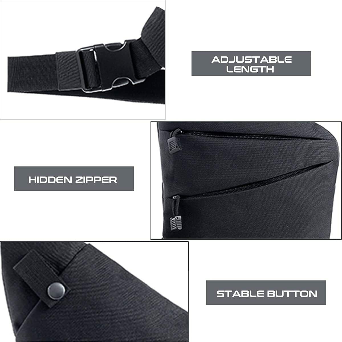 Great Shopping Store Men's Business Travel Sling Canvas Chest Pack Crossbody Anti Theft Shoulder Bag
